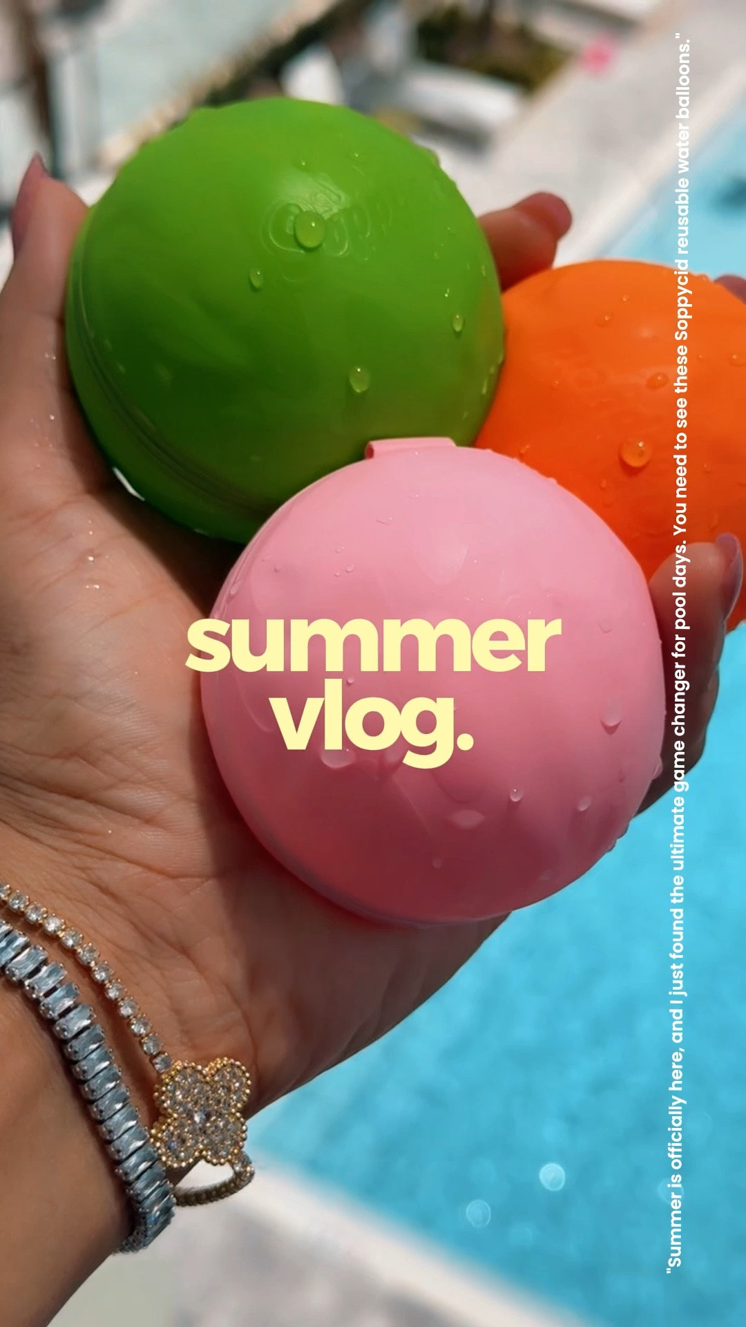 "Summer is officially here, and I just found the ultimate game changer for pool days. You need to see these Soppycid reusable water balloons." The best part? No more tying knots or picking up tiny pieces of rubber from the grass. They have this magnetic seal that lets you refill them in literally one second. Just dunk, snap, and you're ready to go. They’re super soft, eco-friendly, and you can reuse them over a thousand times. Trust me, your summer heat just got a whole lot more fun. Definitely a must-have for your next pool party! • Reusable water balloons
• Soppycid magnetic water bombs
• Eco-friendly water toys
• Quick-fill water balloons
• Summer pool essentials
• Refillable water balloons
• Non-toxic outdoor toys. #Soppycid #SummerEssentials #PoolParty #EcoFriendlyToys #SummerVlog #MomLife #OutdoorFun #WaterBalloons #SummerHacks #AmazonFinds