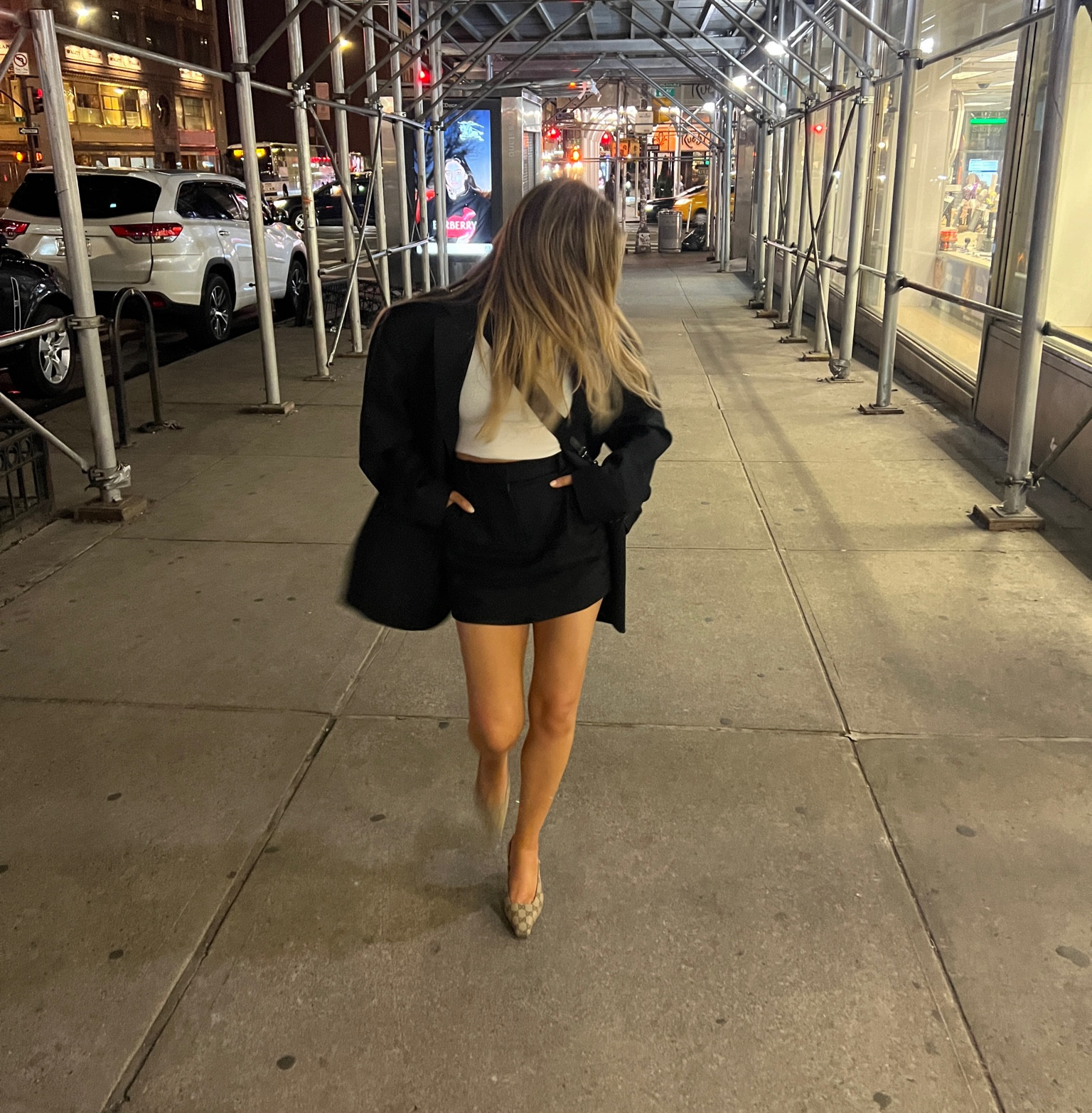 Basically my daily uniform black blazer white tank and a heel ! 

Shop exact and similar products below! 