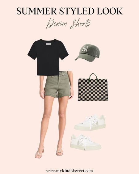 I love these green denim shorts from Shopbop. Pair it with this Everlane Baby Tee and Baseball Hat, and you are ready for the sun. 

#LTKSeasonal #LTKStyleTip
