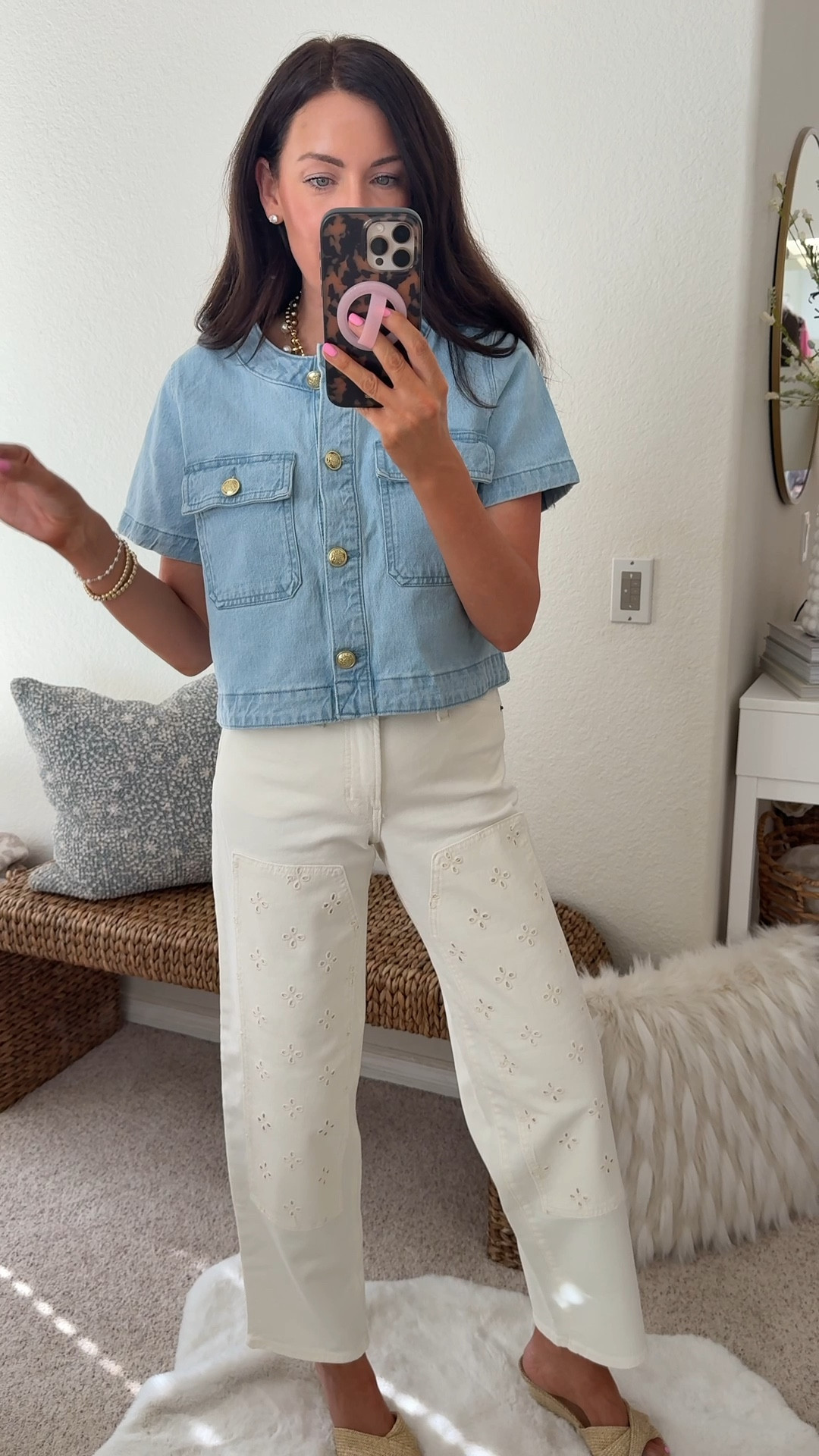 Jeans-2 regular 30% off
Top-only $30?!🤭🤯 wearing a small
Wedges-run tts 

#LTKSeasonal #LTKmomlife #LTKootd