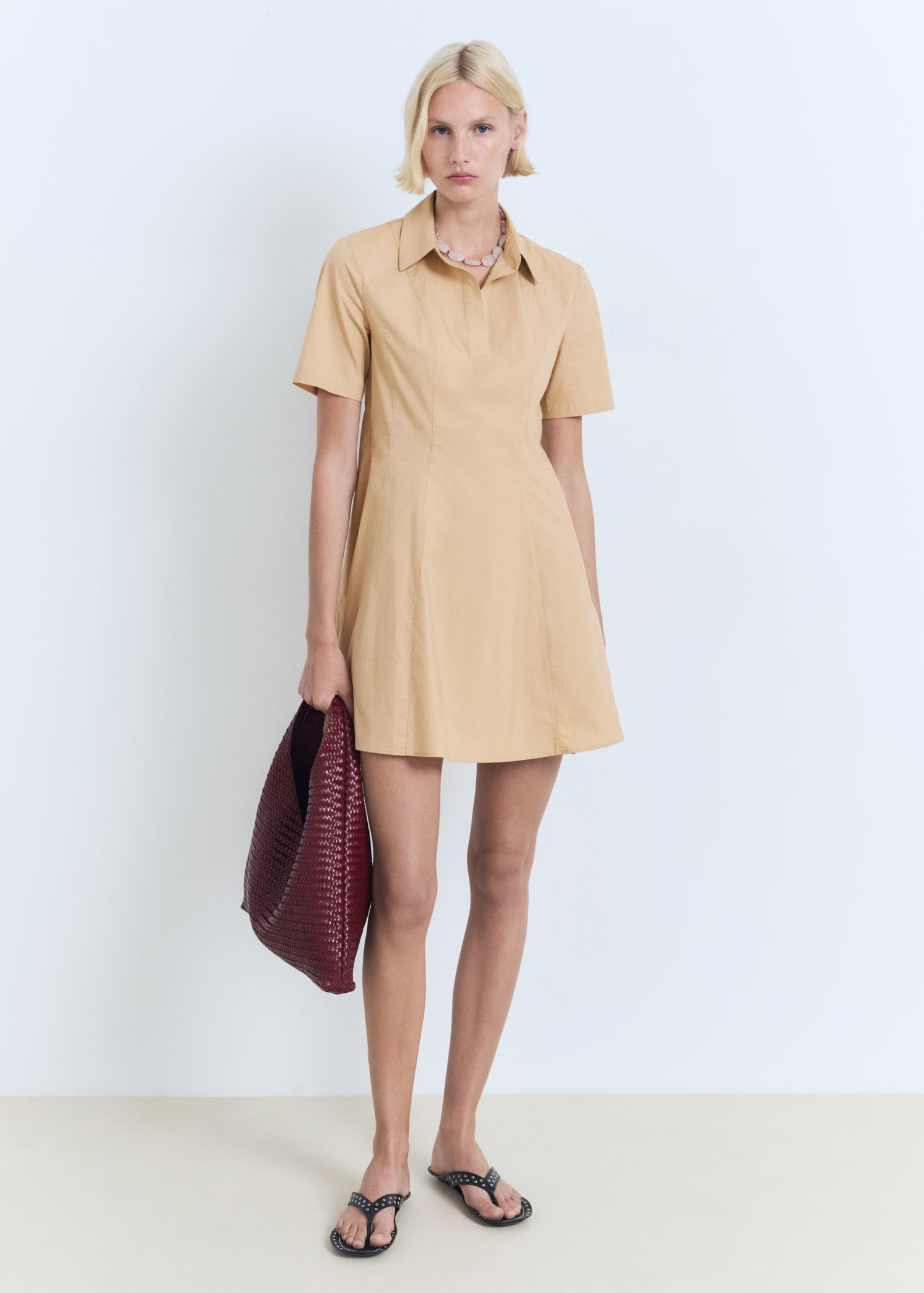 Short shirt dress - Women | MANGO USA | Mango (US/MX/AU)