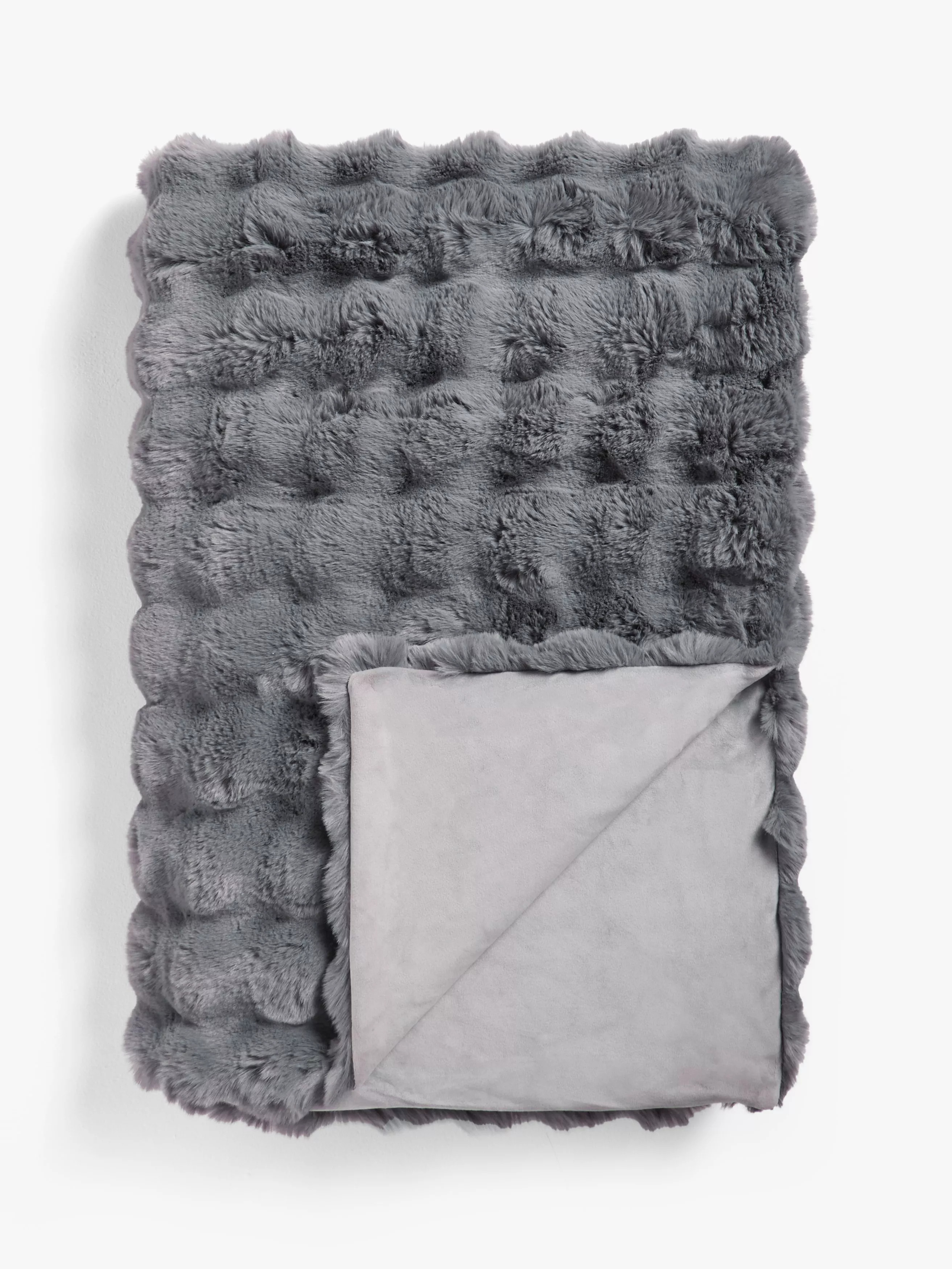 John Lewis Wave Fur Throw | John Lewis (UK)