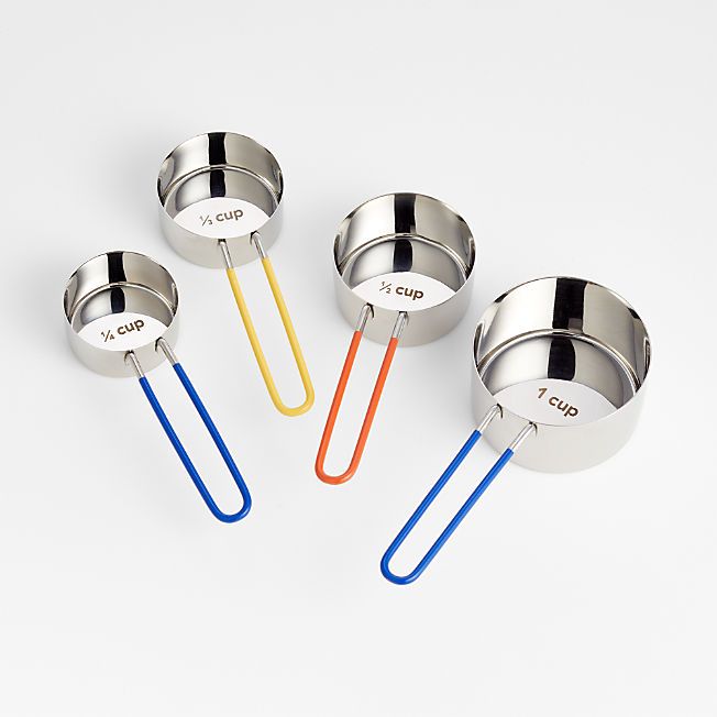 Stainless Steel Measuring Cups, Set of 4 by Molly Baz + Reviews | Crate & Barrel | Crate & Barrel