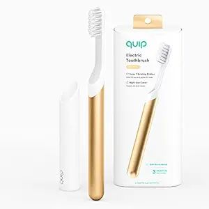 Quip Adult Electric Toothbrush - Sonic Toothbrush with Travel Cover & Mirror Mount, Soft Bristles... | Amazon (US)