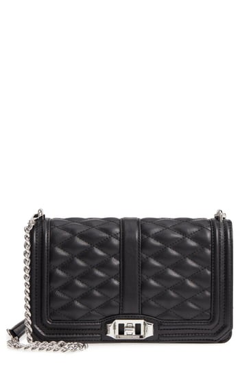 Rebecca Minkoff Love Leather Crossbody Bag - Black | Nordstrom