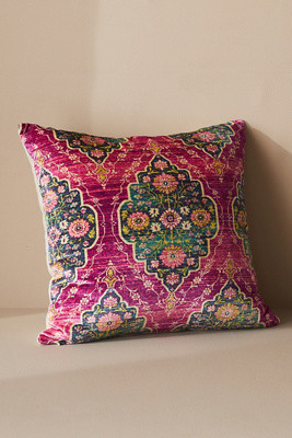 Vibrant Global Velvet Pillow | Anthropologie (US)