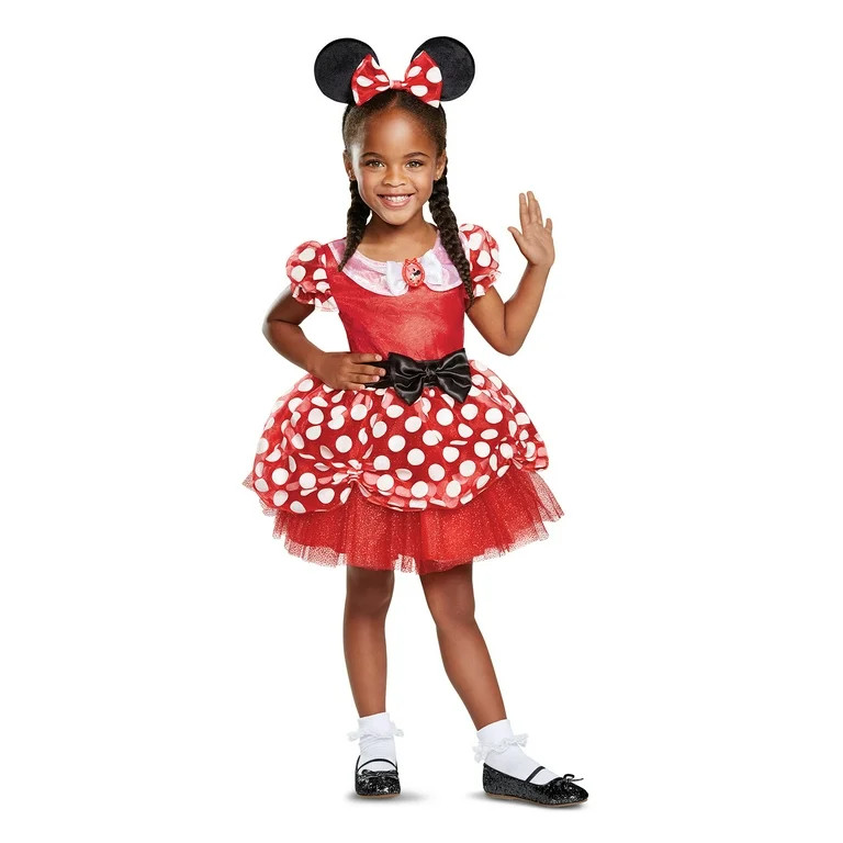 Minnie Minnie Mouse Costume for Toddlers, Girls (3T-4T) | Walmart (US)