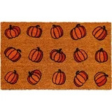 18x30 inch Orange Pumpkin Coir Mat, Halloween Outdoor décor, by Way to Celebrate | Walmart (US)