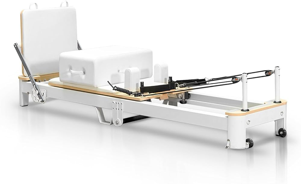Pilates Reformer Machine, Aluminum Foldable Pilates Machine,Pilates Fitness Equipment for Home an... | Amazon (US)