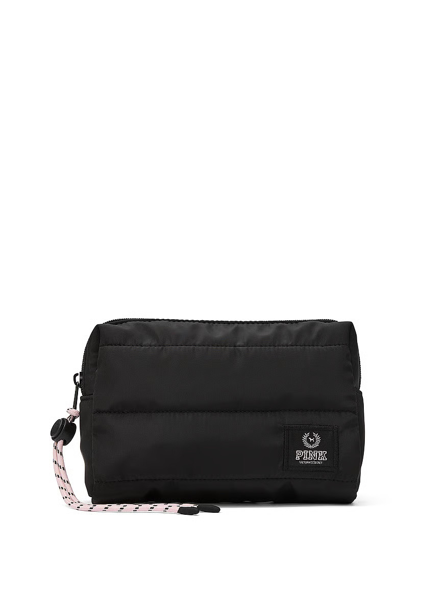 Buy Quilted Puﬀer Makeup Bag, Hushed Lilac - Order Cosmetic Cases online - PINK US | Victoria's Secret (US / CA )