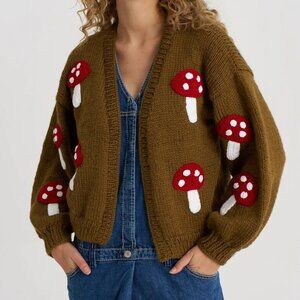 Mushroom Knit Cardigan | Poshmark