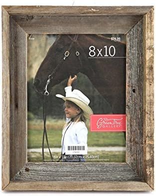 Green Tree Gallery Reclaimed Natural Barn Wood Picture Frame, for an 8 x 10 inch Photo | Amazon (US)