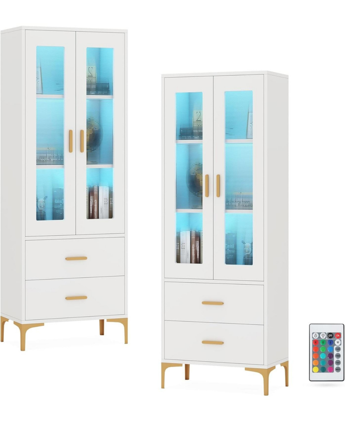 Tribesigns 5-Tier Bookshelf and Bookcase Set of 2, Tall Bookcase with 12 Open Display Shelves, Wooden Book Shelf Shelving Unit with Metal Frame for Ho | Macy's