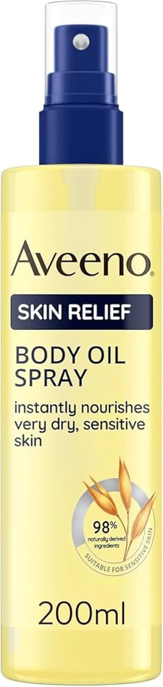 Aveeno Skin Relief Body Oil Spray, With Oat Oil & Jojoba Oil, Suitable For Sensitive Skin, Instan... | Amazon (UK)