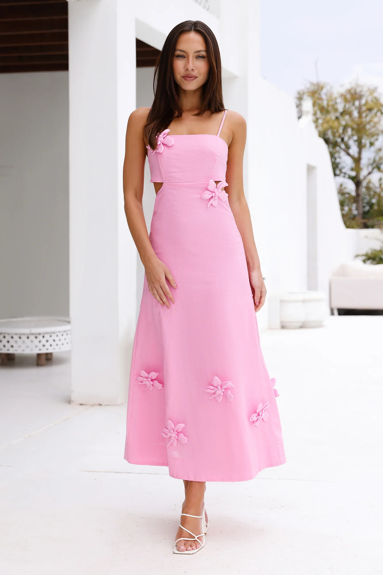 Lush Blooms Maxi Dress Pink | Hello Molly (AU)