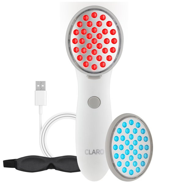 Spa Sciences CLARO LED Red & Blue Acne Clearing Spot Treatment Light Therapy System | Walmart (US)