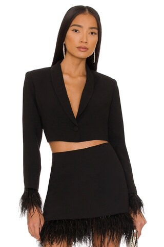 Amanda Uprichard x REVOLVE Dessa Blazer in Black from Revolve.com | Revolve Clothing (Global)