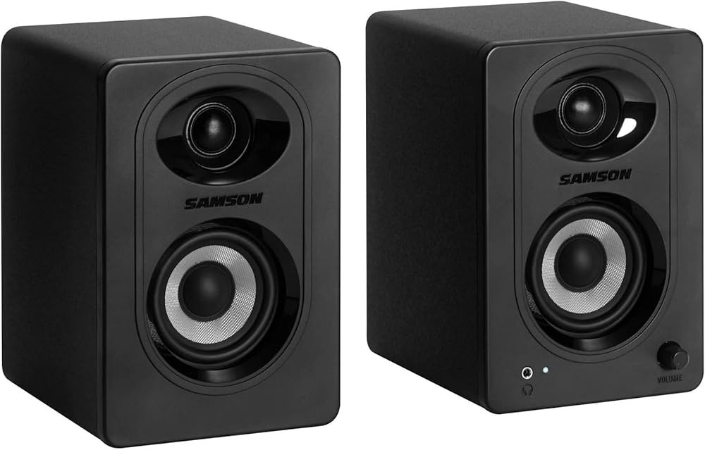 Samson MediaOne M30BT 3-Inch Powered Bluetooth Studio 20W Monitors with Bass Boost Circuit (Pair,... | Amazon (US)