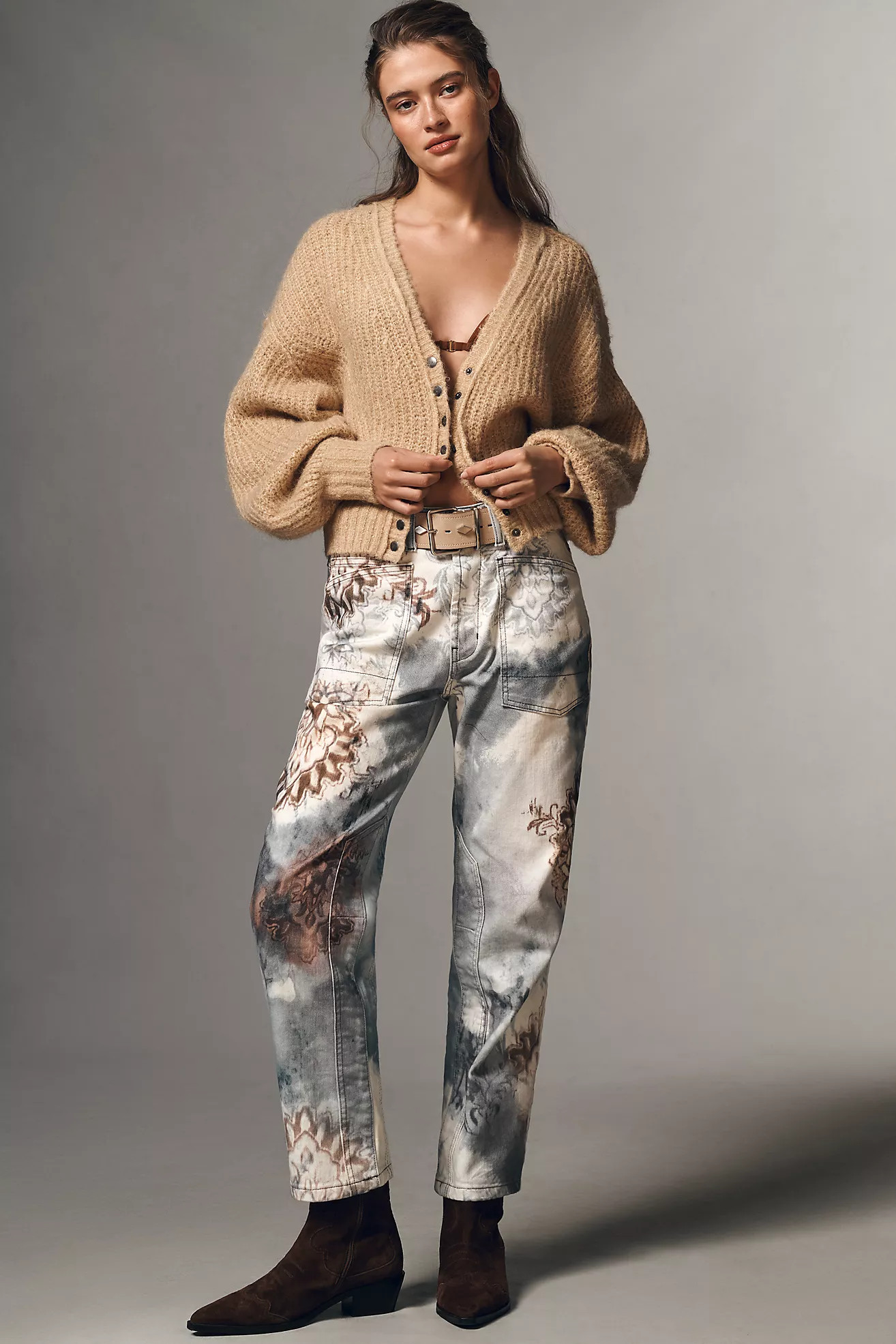 The Wanderer Mid-Rise Relaxed Tapestry Jeans by Pilcro | Anthropologie (US)