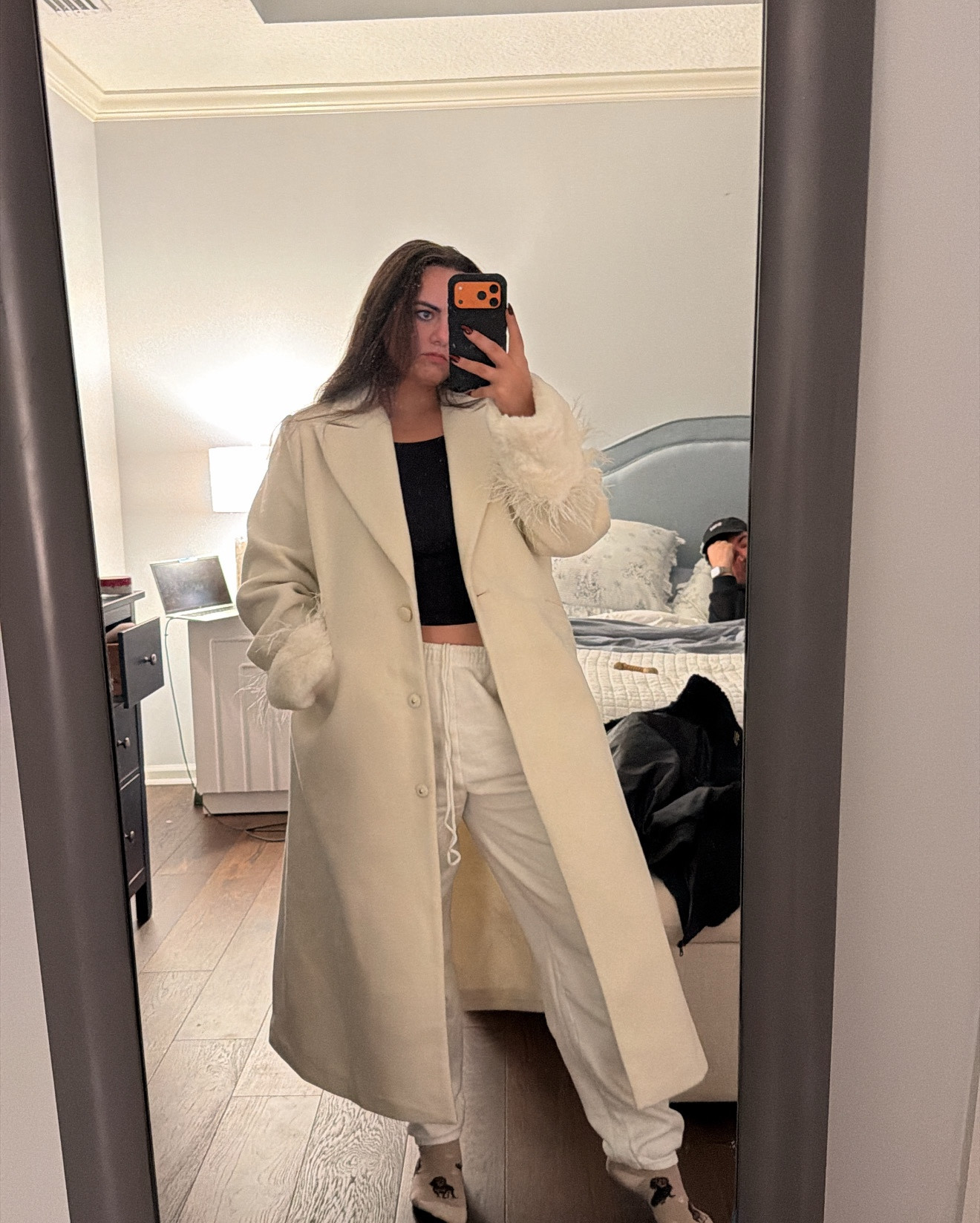 This is the cutest white coat with fringe sleeves. I wore it on my wedding day out and about!! 

#LTKMidsize #LTKPlusSize #LTKHoliday