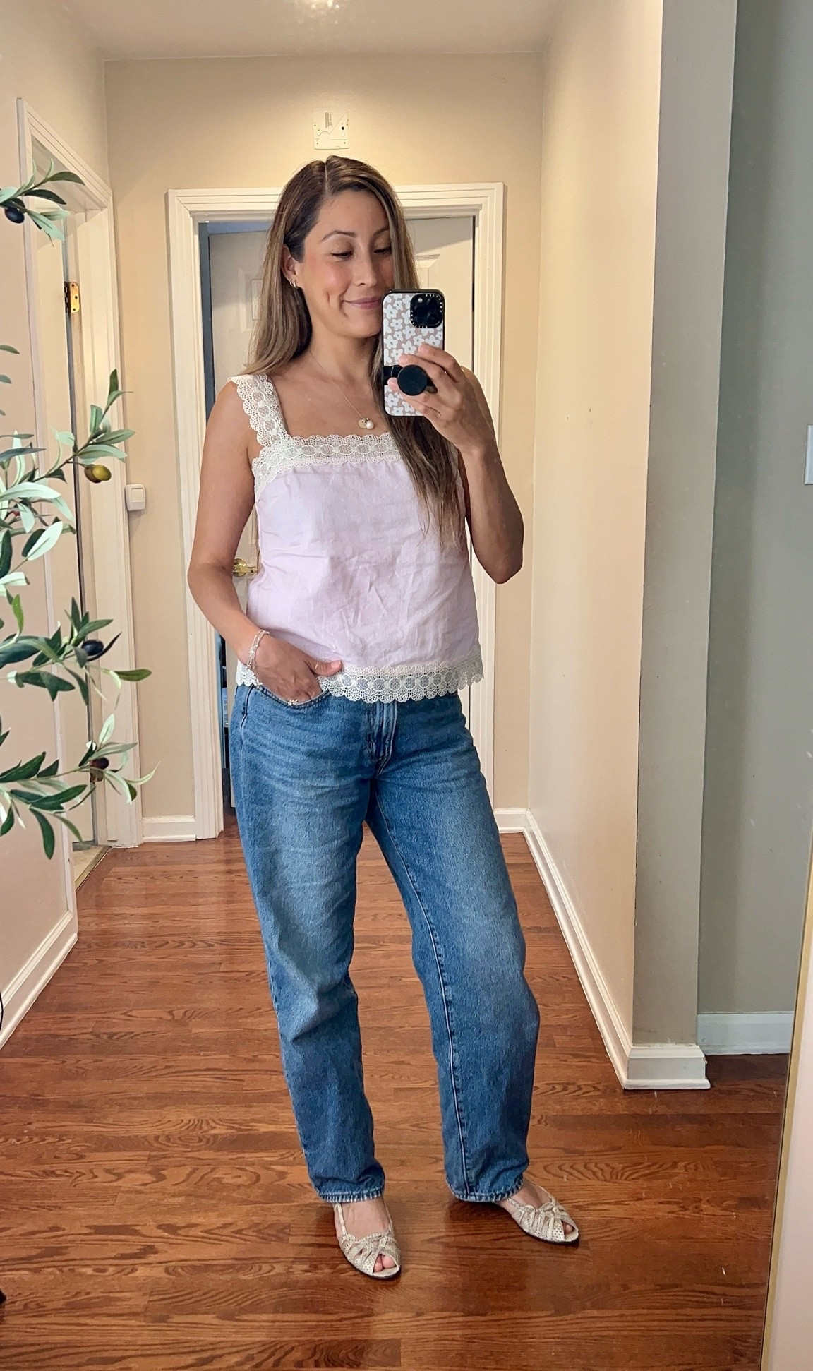 Spring/Almost summer 🌸☀️

Top:sz small 
Jeans: 28

#LTKootd #LTKmomlife