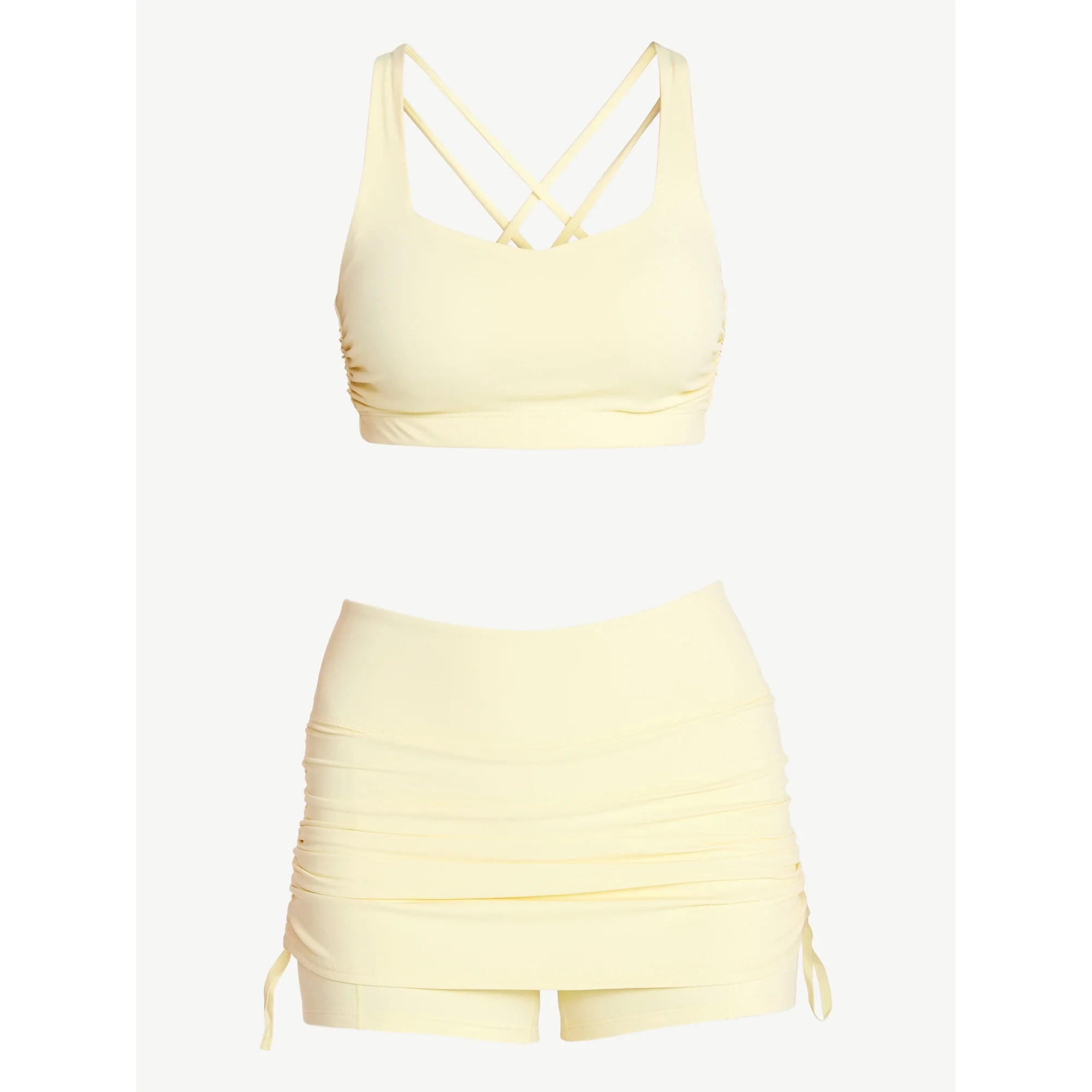 Avia Women's Color Side Ruched Sports Bra, Sizes XS-XXXL | Walmart (US)