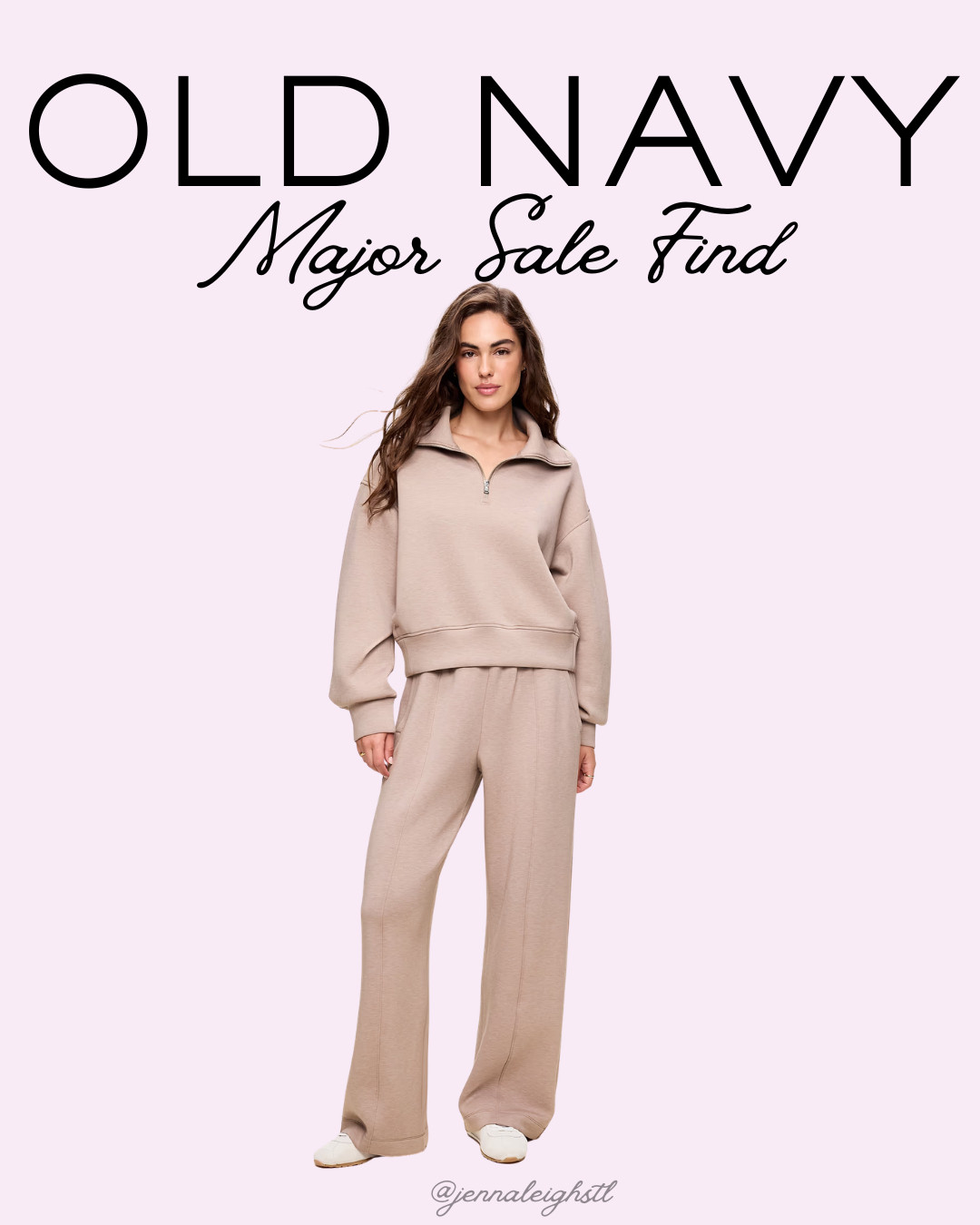 Major sale find at Old Navy! 🤩 These Bounce Fleece wide-leg sweatpants are 60% off, making them only $17, and the matching half-zip pullover is 42% off. This set is such a total look for less and perfect for cozy fall days! 

 #LTKSeasonal #LTKSaleAlert #LTKMidsize