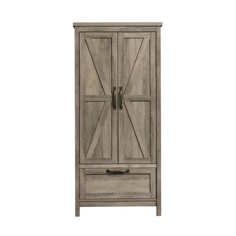 Better Homes & Gardens Modern Farmhouse Armoire, Rustic Gray Finish - Walmart.com | Walmart (US)