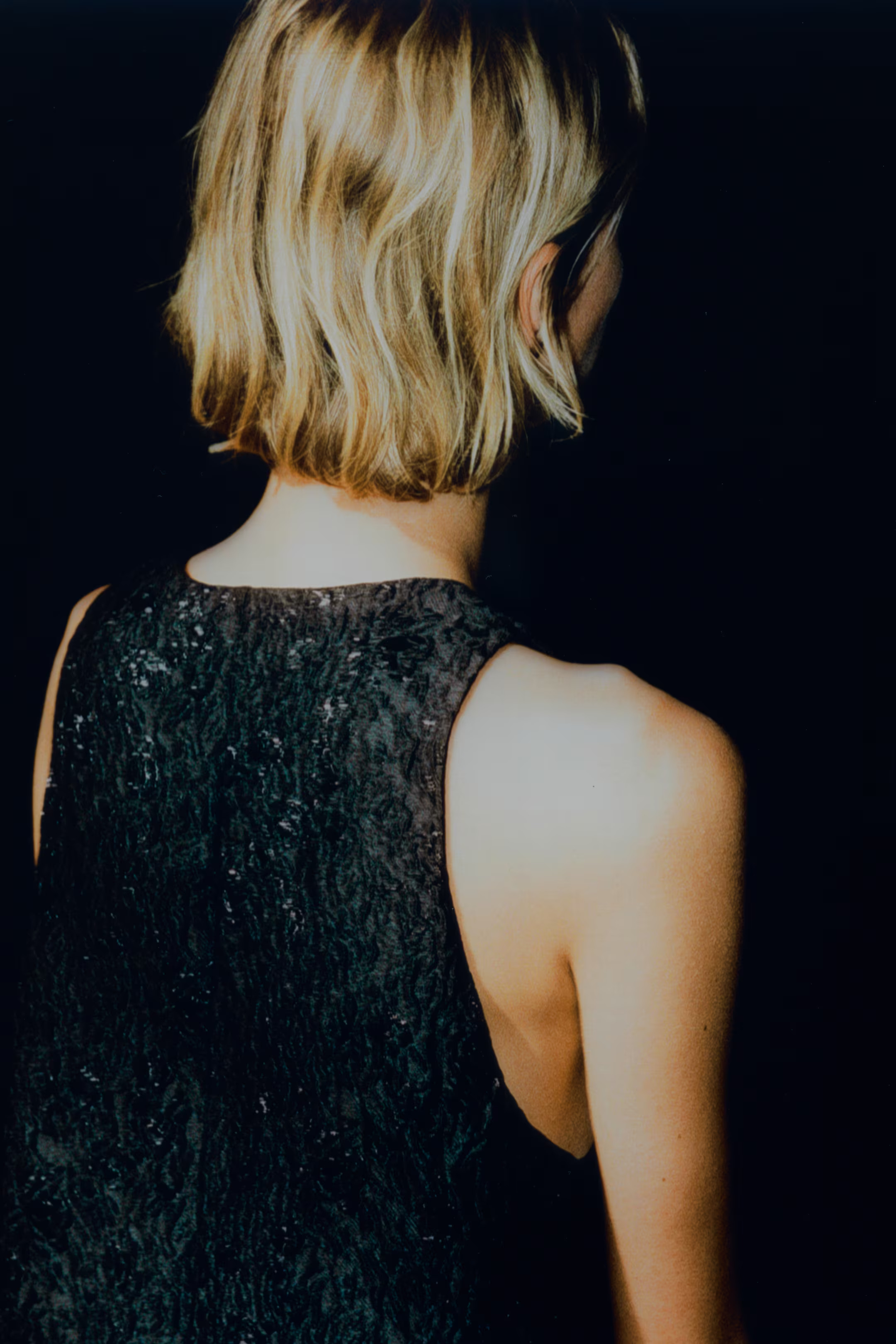 Jacquard-Weave Bubble-Hem Dress | H&M (US + CA)