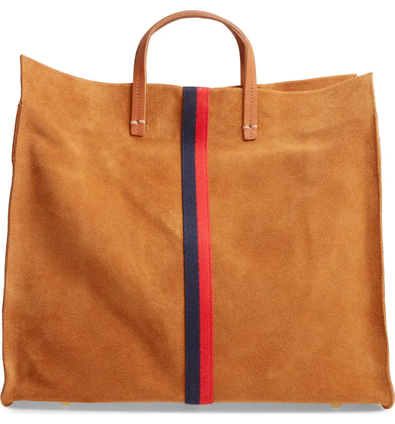 Clare V. Simple Stripe Leather Tote | Nordstrom | Nordstrom