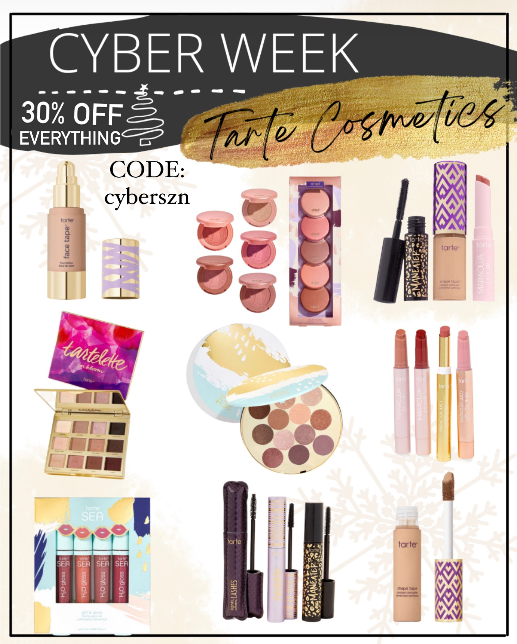 Tarte sale for cyber week and Black Friday

#LTKbeauty #LTKunder50 #LTKsalealert

#LTKGiftGuide #LTKCyberweek #LTKHoliday