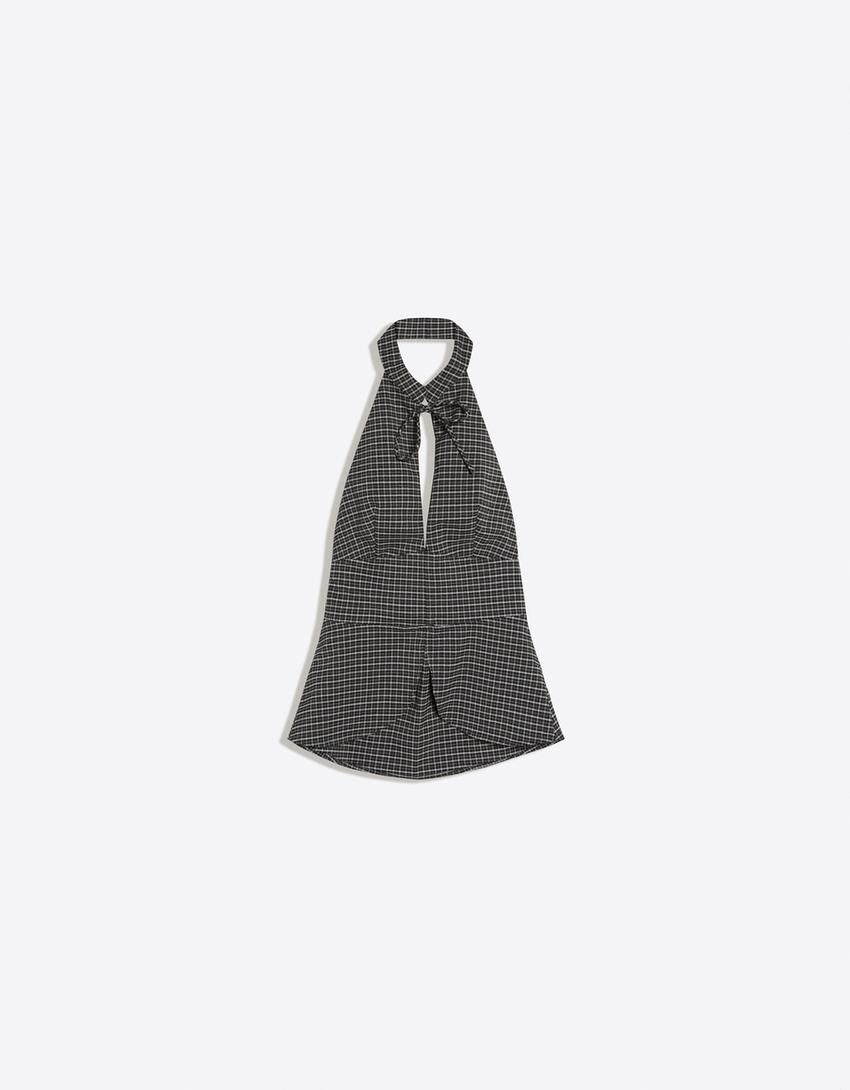 Halter neck top | Bershka UK
