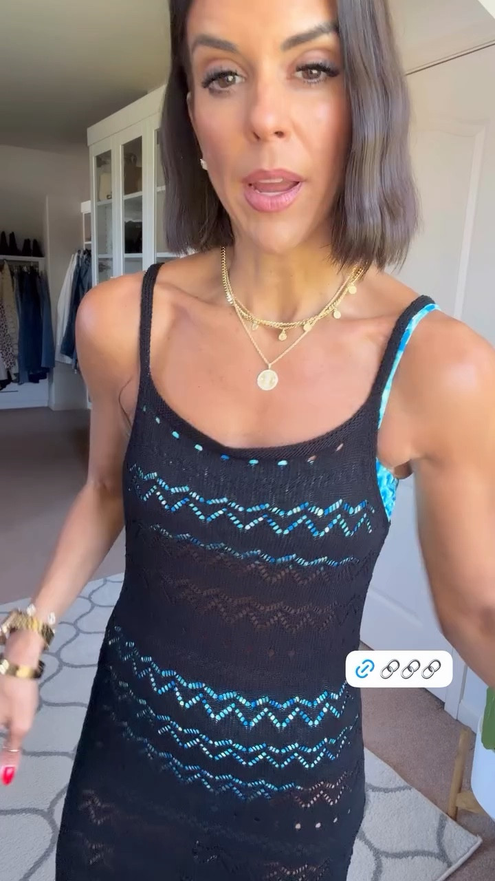 Size small in swimsuit and cover up 