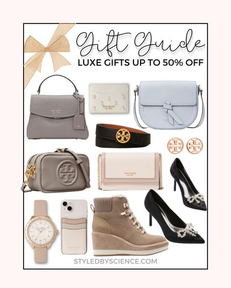 Kate Spade 50% Off Sale / Luxury gift guide for her / Christmas gifts under 100 / Christmas gifts under 200 / thanksgiving outfit / Christmas outfit / leather crossbody bag / Kate Spade handbag sale / Tory Burch sale / wedged boots with fur lining / pumps with bow detail / Mach Mach look alike / tech gifts for her / leather crossbody handbag gifts under 200 / top handle handbags / camera bags / leather watch for her / post stud earrings / leather belt 

#LTKGiftGuide #LTKunder100 #LTKitbag