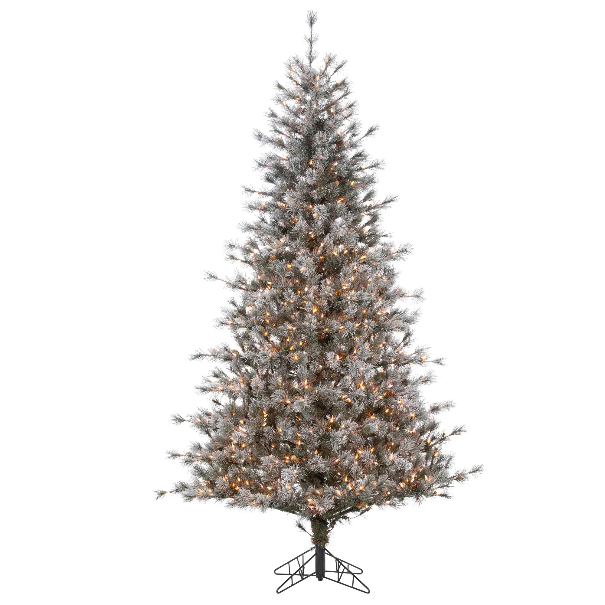 Sterling Tree Company 7.5-ft Scotch pine Pre-lit Artificial Christmas Tree with White Incandescent Lights | 6700-75C | Lowe's