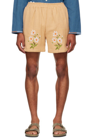 Beige Jasmine Shorts | SSENSE