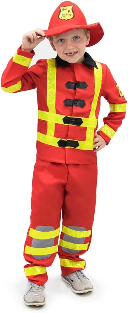 Firefighter Costume for Kids | Fireman, Firewoman Children’s Halloween Roll Play Dress-Up for Boys G | Amazon (CA)