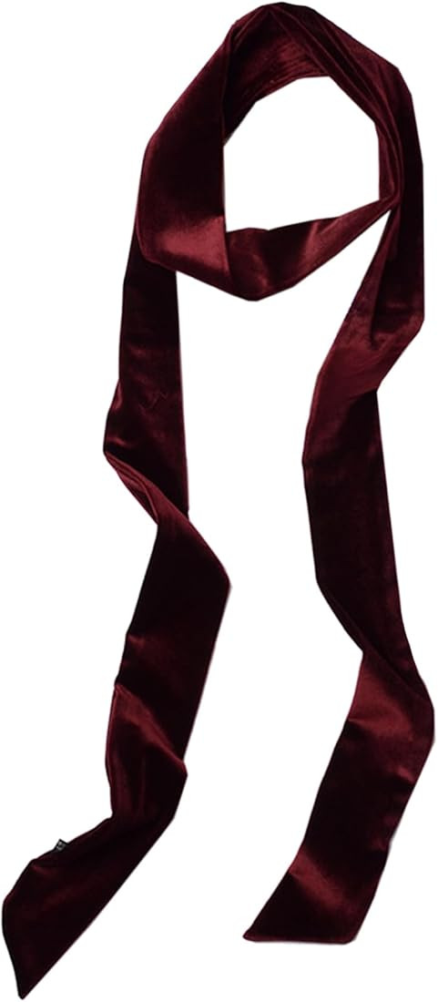 AruiLeo Long Velvet Scarf for Women,Bag Handbag Handle Ribbon Scarf Hair Head Band Neck Scarf Nec... | Amazon (US)