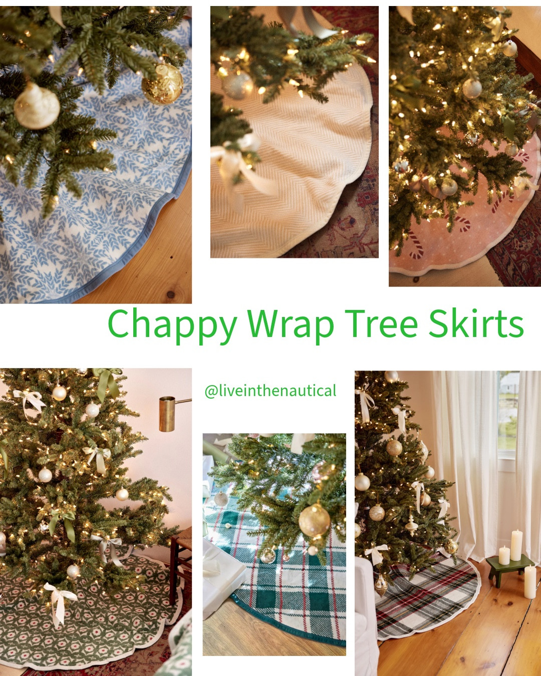 Still looking for decoration ideas or last minute tree decorations? Chappy Wrap tree skirts are perfect!  

#LTKHoliday #LTKGiftGuide #LTKHome