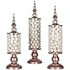 Amalfi Décor Apothecary Jars Set of 3 Clear Glass Candy Dish Holder with Metal Lids Cookie Jar B... | Amazon (US)