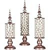Amalfi Décor Apothecary Jars Set of 3 Clear Glass Candy Dish Holder with Metal Lids Cookie Jar B... | Amazon (US)