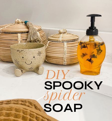 DIY Halloween hand soap // diy spider soap // Halloween diy 

#LTKfamily #LTKSeasonal #LTKhome