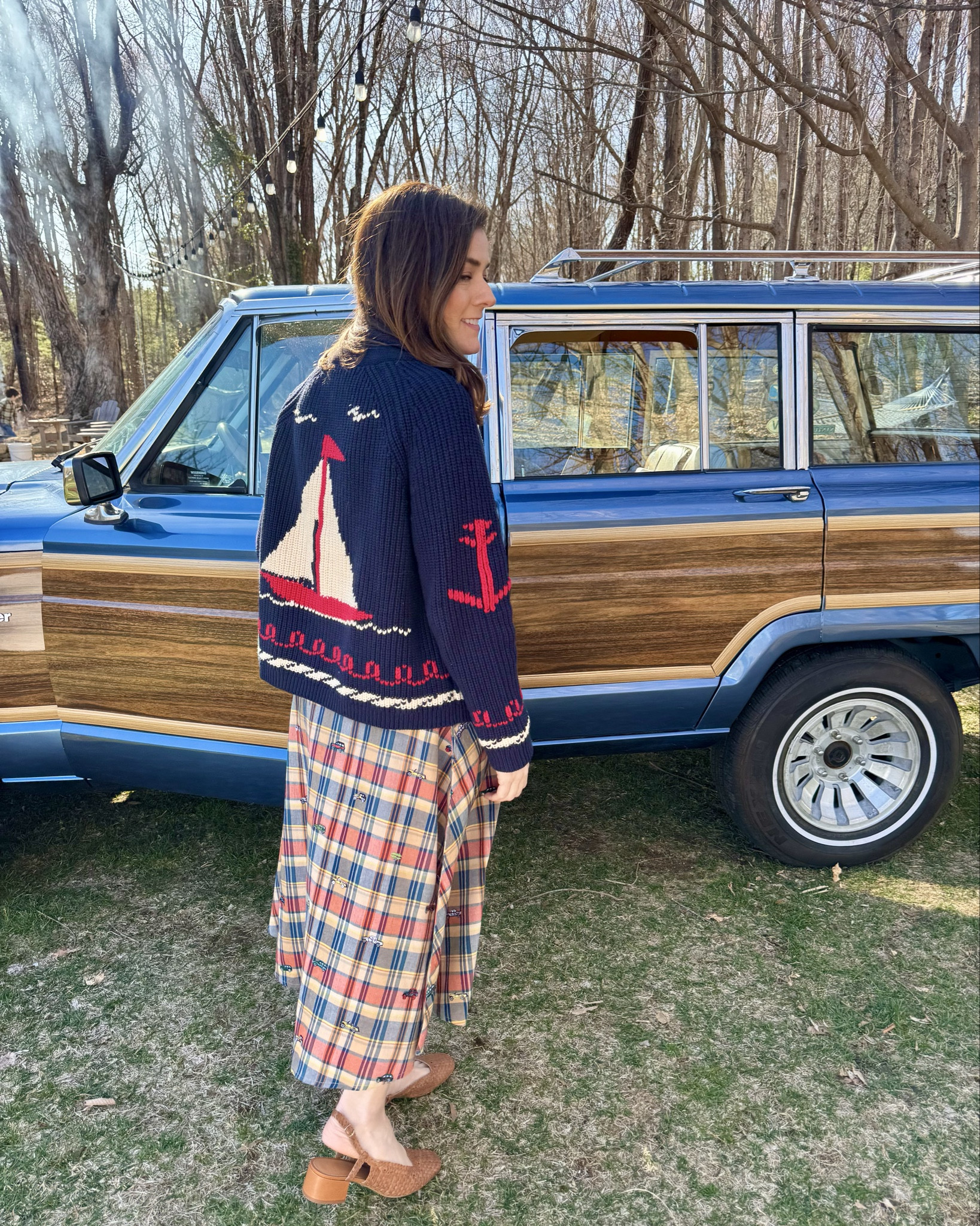 Dressed for sunny weather. This is the shawl cardigan of my dreams ⛵️

#LTKSeasonal