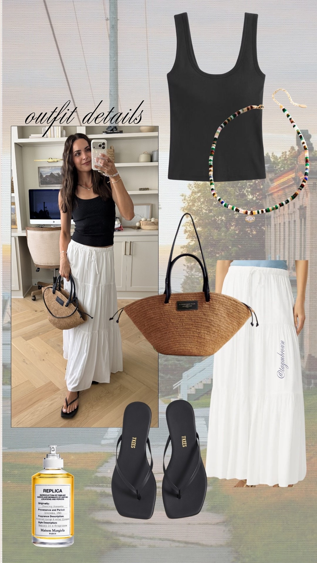 OOTD! 
Bra free tank: true to size, size up if between sizes 
White tiered skirt: true to size (S) 
Flip flops: tts, size up for half sizes

#LTKootd #LTKgrwm #LTKSeasonal