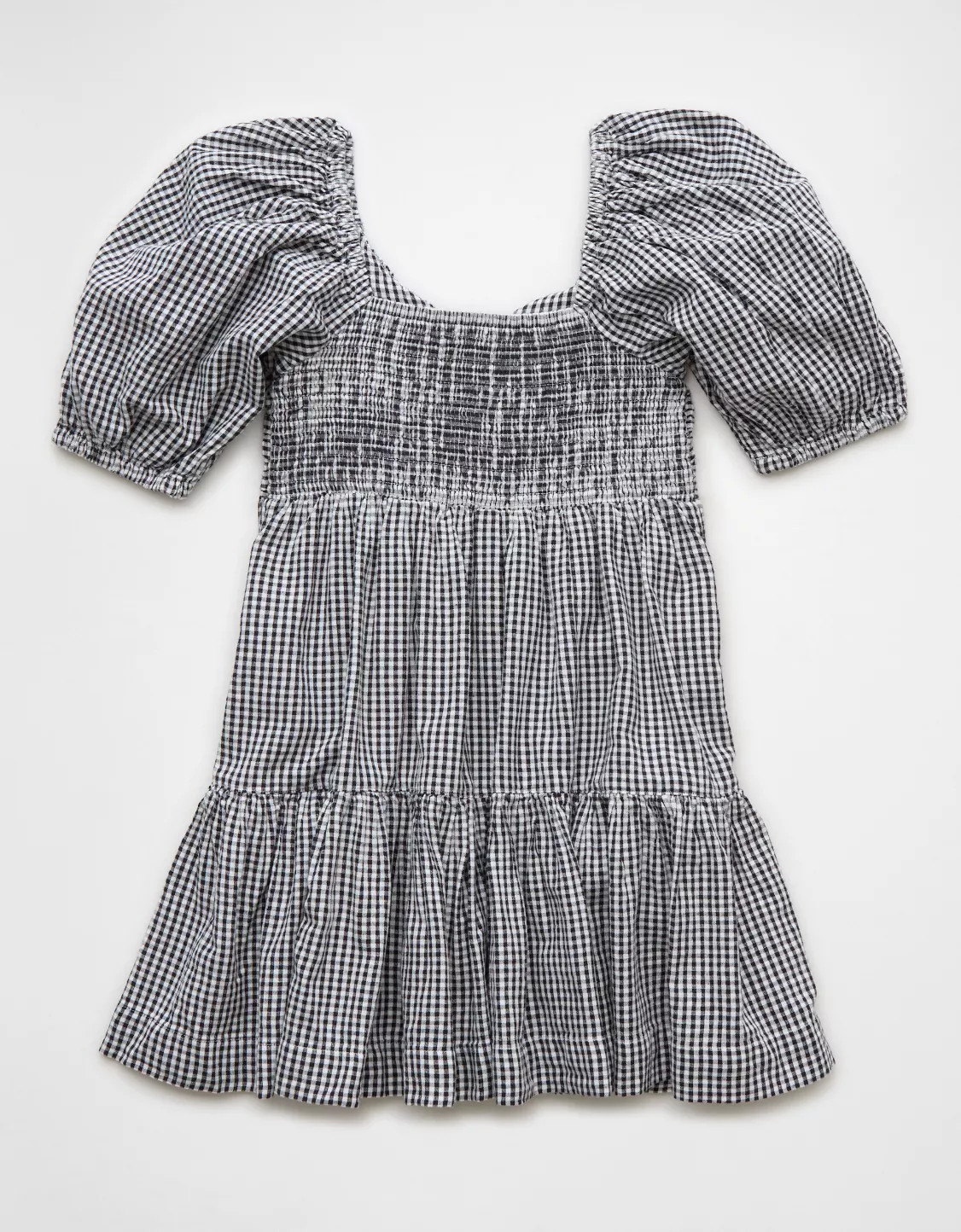 AE Ruched Puff Sleeve Mini Dress | American Eagle Outfitters (US & CA)