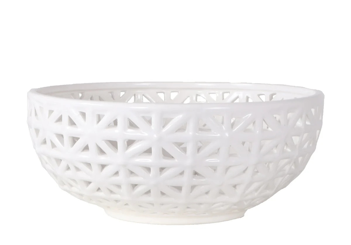 PORCELAIN LATTICE BOWL | Alice Lane Home Collection