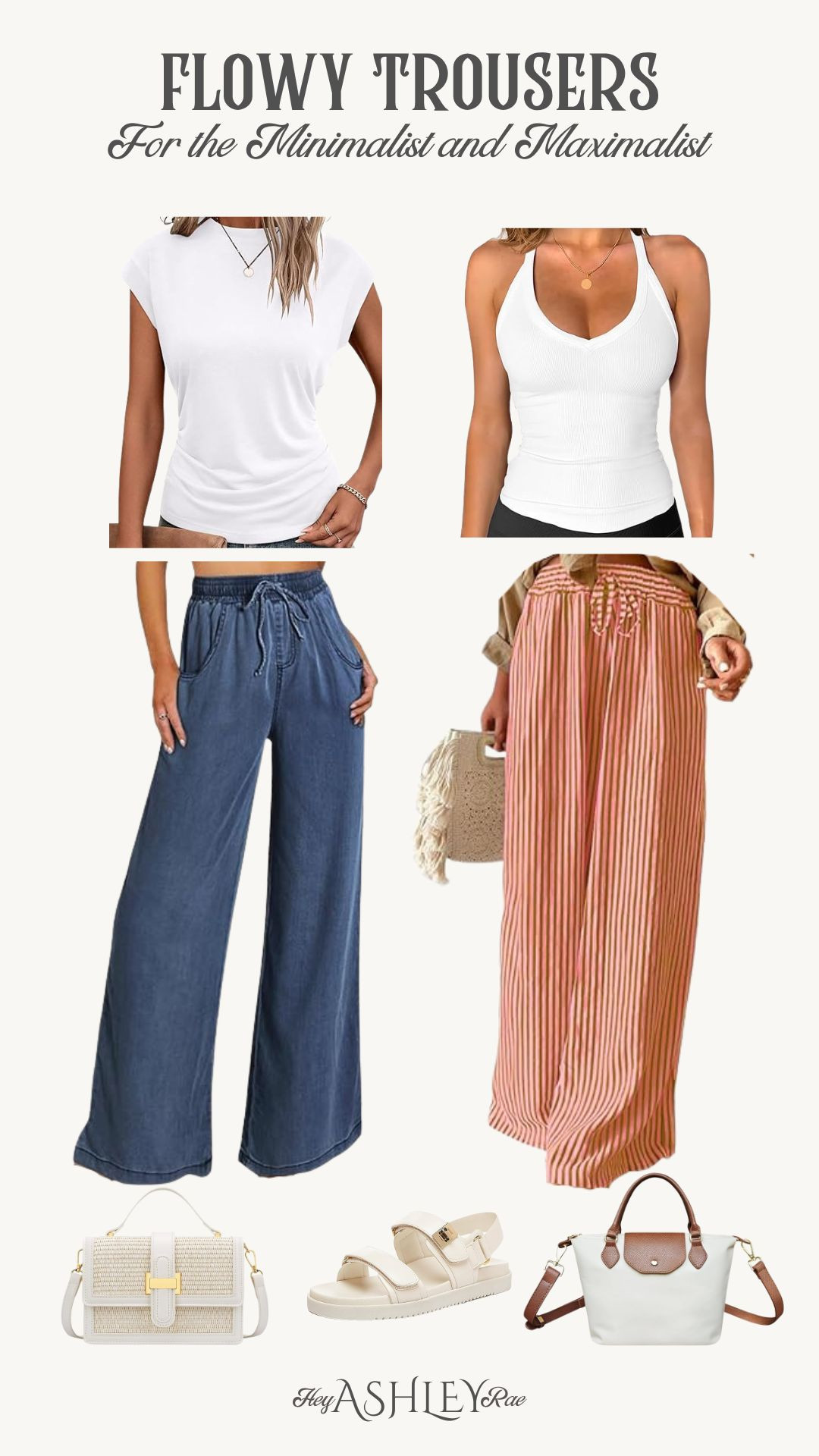 Linen trousers or soft pants are such a good summer staple for comfort and cuteness! Pair with a cute white top for an easy outfit!!

Stretchy pants, stretchy trousers, white tank top, wrap top, halter top, chunky sandals, summer outfit, summer style, swim coverup, comfy pants, mom outfit, style over 30, travel outfit, vacation outfits, stretchy jeans, striped pantss

#LTKStyleTip #LTKSeasonal #LTKFindsUnder50