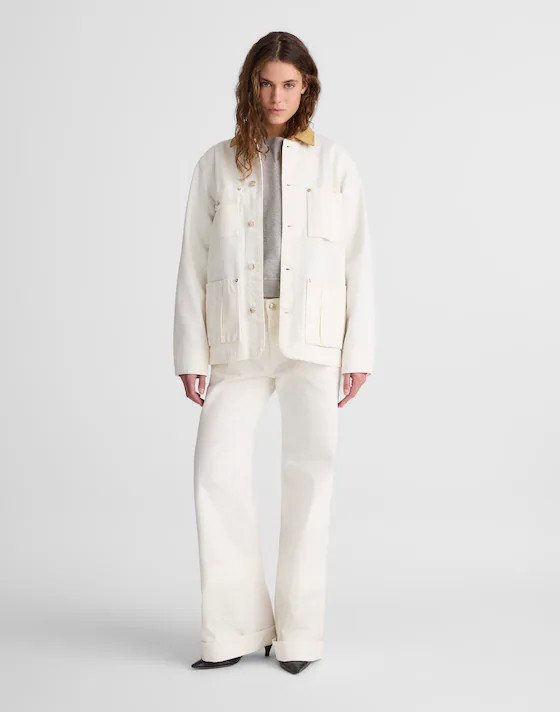 Madewell x Benjamin Talley Smith The Fairview Barn Jacket in Chalk Wash | Madewell