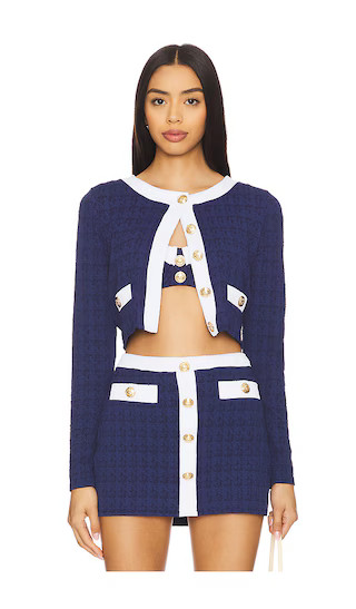 Adaline Swim Cardigan in Color Block Chic Marine | Revolve Clothing (Global)