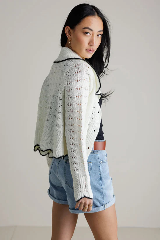 Olivia Collared Cardigan | Böhme US